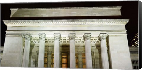 Framed Low angle view of a building, 30th Street Station, Schuylkill River, Philadelphia, Pennsylvania, USA Print