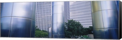 Framed Columns of a building, Downtown District, Houston, Texas, USA Print