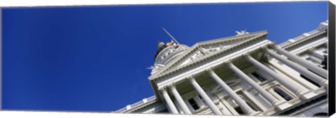 Framed Low angle view of a government building, California State Capitol Building, Sacramento, California Print