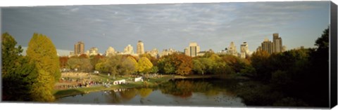 Framed Park with buildings in the background, Central Park, Manhattan, New York City, New York State, USA Print