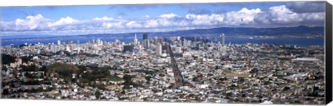 Framed San Francisco as Viewed from Twin Peaks Print