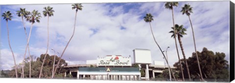 Framed Facade of a stadium, Rose Bowl Stadium, Pasadena, Los Angeles County, California, USA Print