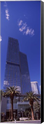 Framed Low angle view of a skyscraper, Citycenter, The Strip, Las Vegas, Nevada, USA 2010 Print