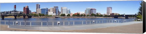 Framed Buildings at the waterfront, Vista Point, Portland, Multnomah County, Oregon, USA 2010 Print