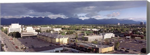 Framed Dark Skies Over Anchorage, Alaska Print