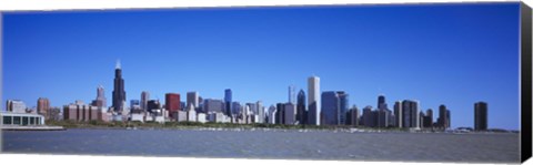 Framed Skyscrapers at the waterfront, Willis Tower, Shedd Aquarium, Chicago, Cook County, Illinois, USA 2011 Print