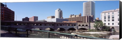 Framed Bridge across the Genesee River, Rochester, Monroe County, New York State Print