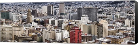 Framed City viewed from the Nob Hill, San Francisco, California, USA Print