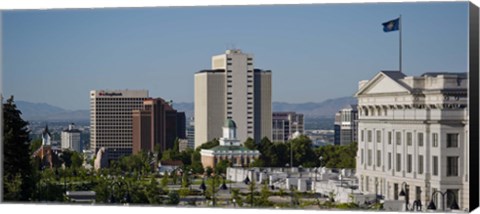 Framed Utah State Capitol Building, Salt Lake City Council Hall, Salt Lake City, Utah, USA Print