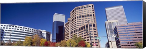 Framed Low angle view of skyscrapers, Downtown Denver, Denver, Colorado, USA 2011 Print