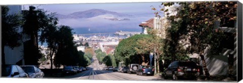 Framed Street scene, San Francisco, California, USA Print