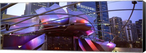 Framed Low angle view of Jay Pritzker Pavilion, Millennium Park, Chicago, Cook County, Illinois Print