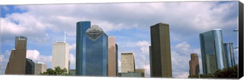 Framed Low angle view of skyscrapers, Houston, Texas, USA Print