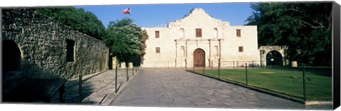 Framed Facade of a building, The Alamo, San Antonio, Texas Print