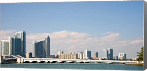 Framed Miami Skyline, Miami, Florida, USA Print