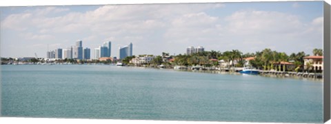 Framed Buildings at the waterfront, Miami, Florida, USA (daytime) Print