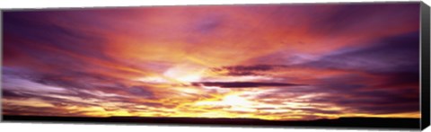 Framed Sunset, Canyon De Chelly, Arizona, USA Print