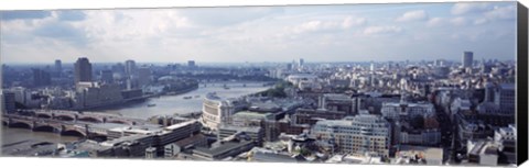 Framed England, London, Aerial view from St. Paul&#39;s Cathedral Print