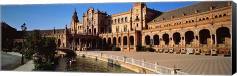 Framed Plaza Espana, Seville, Spain Print