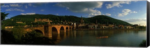 Framed Bridge, Heidelberg, Germany Print