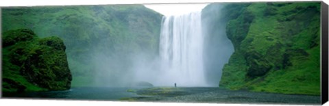 Framed Skogafoss Falls, Skogar River, Iceland Print