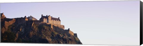 Framed Low angle view of a castle on top of a hill, Edinburgh Castle, Edinburgh, Scotland Print