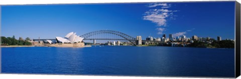 Framed Sydney Opera House and Bridge Print