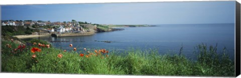 Framed Town at the waterfront, Crail, Fife, Scotland Print