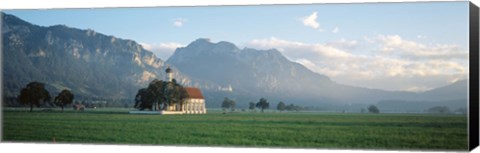 Framed St Coloman&#39;s Church, Bavaria, Germany Print