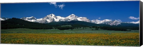 Framed Sawtooth Mtns Range Stanley ID USA Print