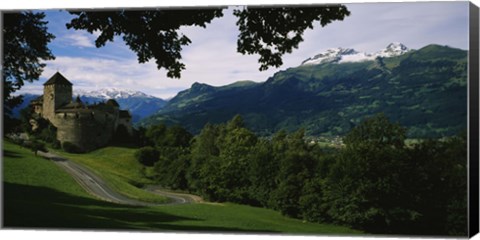 Framed High angle view of a castle, Vaduz, Liechtenstein Print