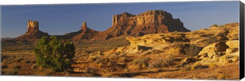 Framed Rock Formations, Monument Valley, Arizona, USA (day, horizontal) Print