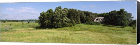 Framed House in a field, Otter Tail County, Minnesota, USA Print