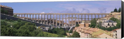 Framed Road Under An Aqueduct, Segovia, Spain Print