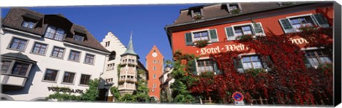 Framed Germany, Meersburg, Lake Constance, Low angle view of the buildings Print