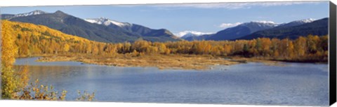 Framed Autumn colors, Lake Baikal Siberia Russia Print