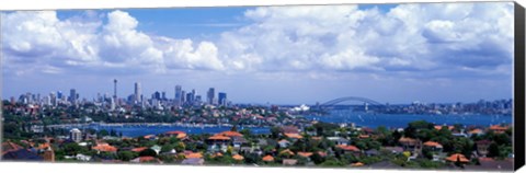 Framed Cityscape, Harbor, Sydney, Australia Print