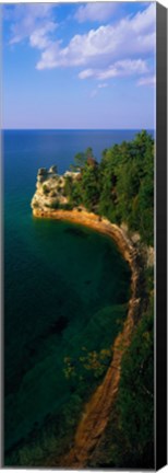 Framed Pictured Rocks National Lake Shore Lake Superior Upper Peninsula MI USA Print