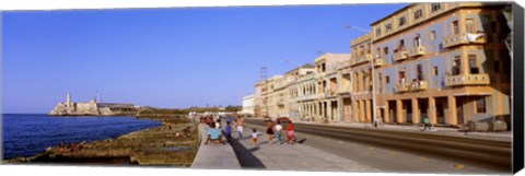 Framed Street, Buildings, Old Havana, Cuba Print