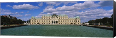 Framed Facade of a palace, Belvedere Palace, Vienna, Austria Print