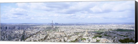 Framed High angle view of Eiffel Tower, Paris, France Print