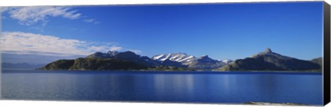 Framed Lake on mountainside, Sorfolda, Bodo, Nordland, Norway Print