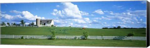 Framed Dairy Farm Janesville, Wisconsin, USA Print