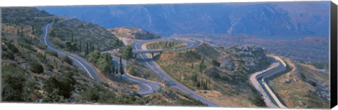 Framed Highway Delphi Greece Print