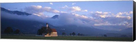 Framed Saint Coloman Church, Bavaria, Germany Print