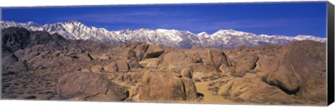 Framed Sierra Mountains, Owens Valley, California, USA Print