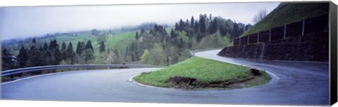 Framed Curving Road Switzerland Print