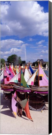 Framed Sailboats Tuilleries Paris France Print