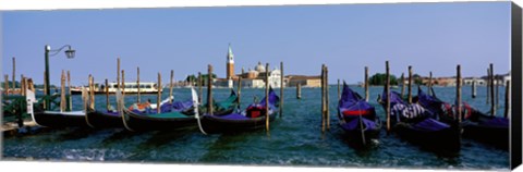 Framed Church of San Giorgio Maggiore and Gondolas Venice Italy Print