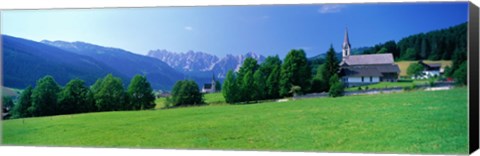 Framed Country Churches near Dachstein Gosau Austria Print